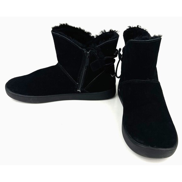 Koolaburra By UGG Boots Womens Size 7 Shazi Mini Ankle Zip Booties 1019362 Suede - Picture 5 of 9